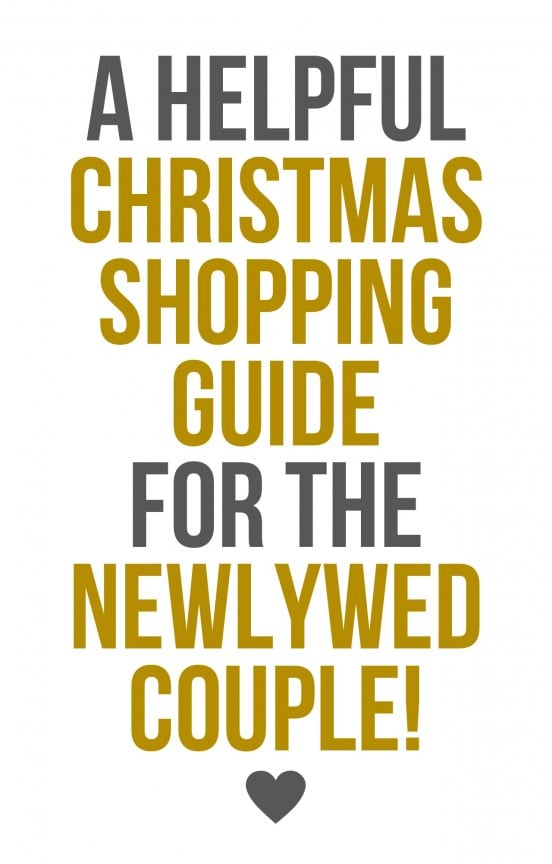 Find out what to buy for the newlywed couple in your life! | www.gimmesomestyleblog.com/style #giftguide #shopping #christmas