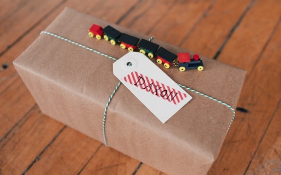 DIY Christmas Train Wrapping Idea Gimme Some Oven