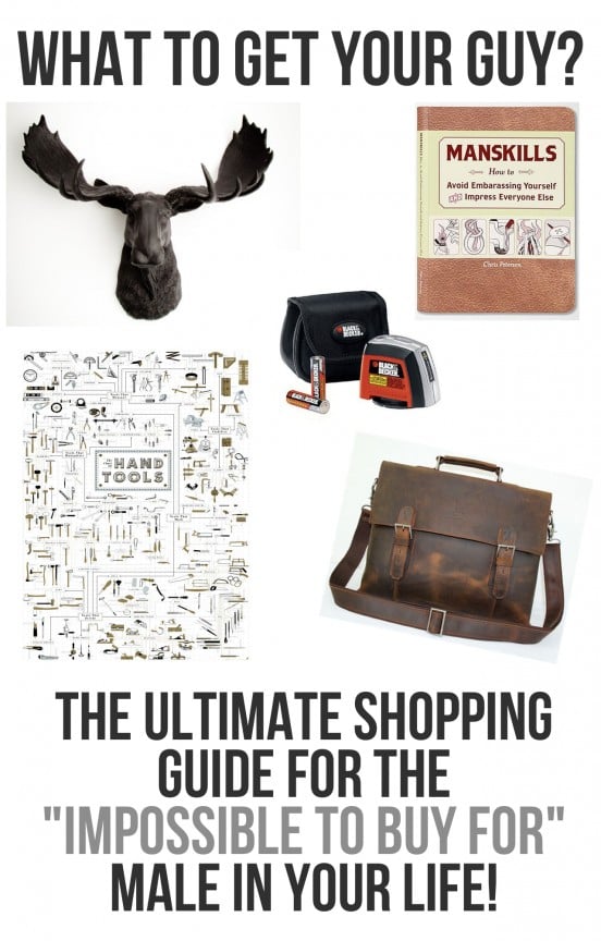 Don't know what to get this Christmas? Here is the ultimate shopping guide for the "impossible to buy for" male in your life! | www.gimmesomeoven.com/style #giftguide #whattobuy #christmas #shopping 