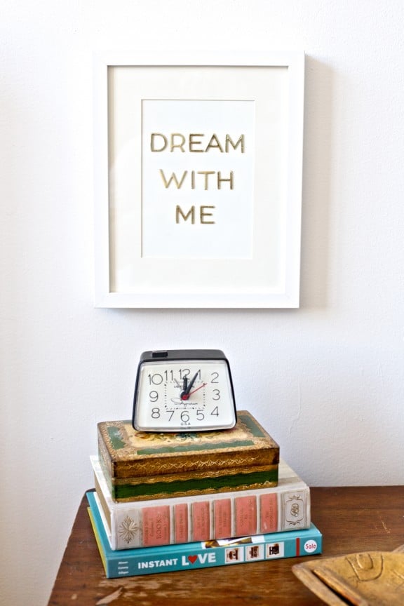 DIY Text Wall Art | www.gimmesomeoven.com/style