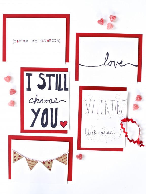 Five Easy DIY Valentine Cards | www.gimmesomeoven.com/style #valentine #diy #cards